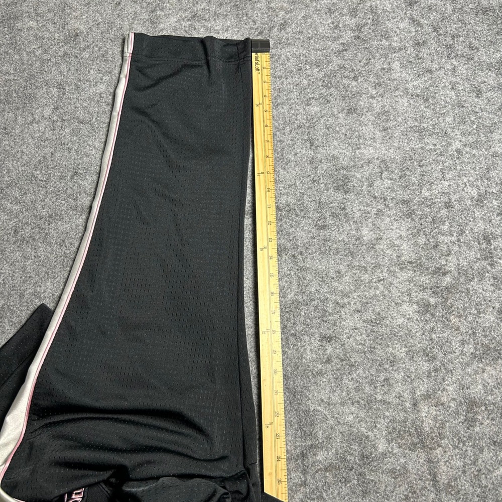 Nike Vintage Y2K Mesh Track Pants Black Silver Pink Retro Size L - Picture 5 of 7